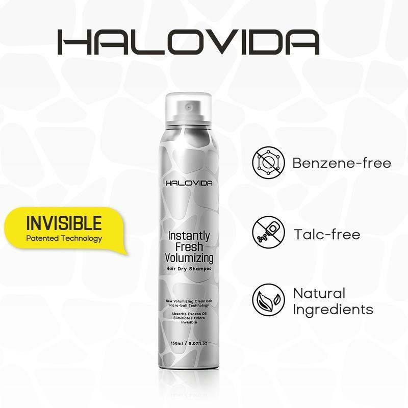 HALOVIDIDAINSTANTFRESHVOLUMZINGHAIRDRYSHAMPOO5.07FL.OZ-OrganicDryshampooforVolumesOils,Suitables,All
