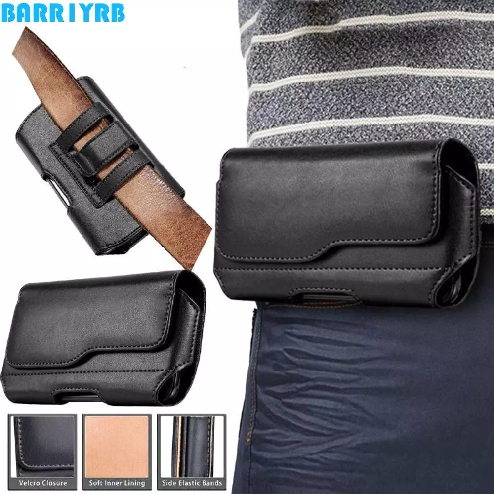 BARR1YRB กระเป๋าหนังใส่โทรศัพท์คาดเอวแบบแนวนอน - รูปที่ 1