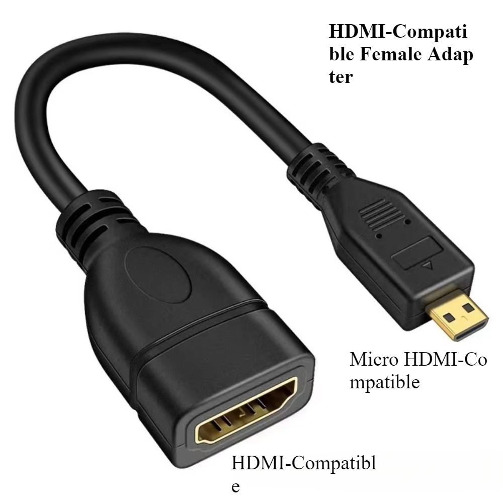 4K 60Hz Micro HDMI-เข้ากันได้กับสายส่งข้อมูลที่รองรับ HDMI สําหรับ Raspberry Pi 5/Pi 4 Hero 7 6 A600