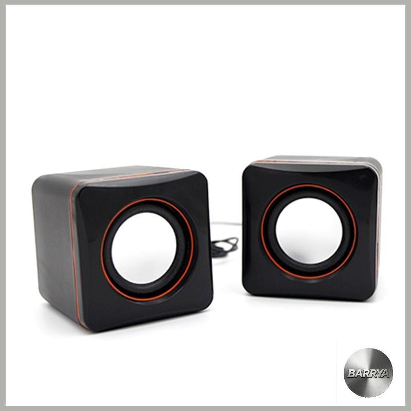 BARRYA คอมพิวเตอร์เดสก์ท็อปแล็ปท็อปโทรศัพท์ Loudpeker Mini Office ลําโพงซับวูฟเฟอร์ RMS 3W2