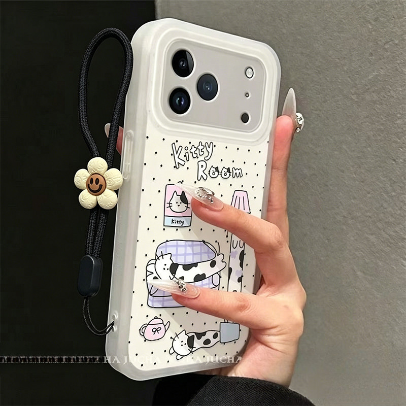 luck-เคสไอโฟน iPhone16PRO 15PLUS  เคสโทรศัพท์มือถือพร้อมสายคล้องโทรศัพท์ 13PRO 14 12PRO 11PRO  ไอโฟน17PROMAX -XYMSDK190