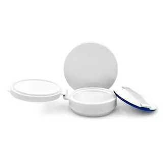 [Rui-t] 15g/0.5oz Empty Air Cushion Puff Box เครื่องสําอางแบบพกพาแต่งหน้ากรณีคอนเทนเนอร์พร้อมแป้งฟองน้ํากระจกสําหรับบีบีครีม Foundation