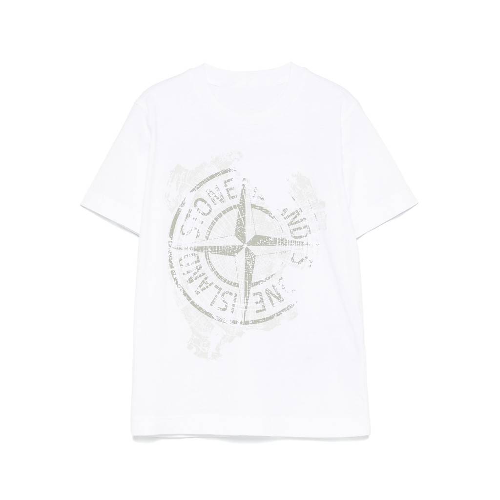 HWVP Stone Island Early spring new product, unisex creative printed short-sleeve shirt T Classic rou