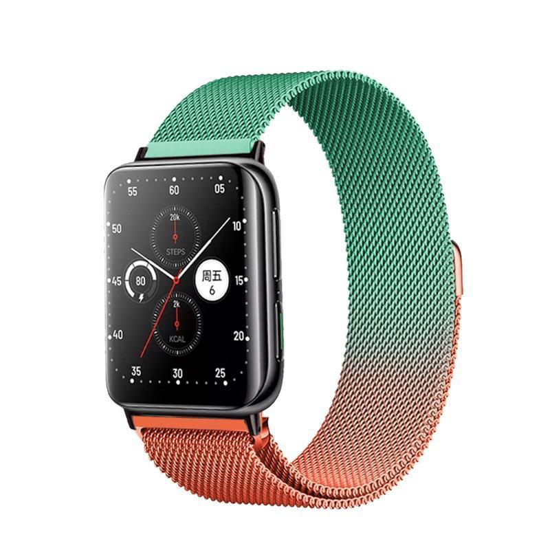 เหมาะสําหรับ Honor Watch X5i สายคล้องโลหะไล่ระดับสีแม่เหล็กสายคล้อง Honor เปลี่ยนสายรัดข้อมือกีฬา Honor X5