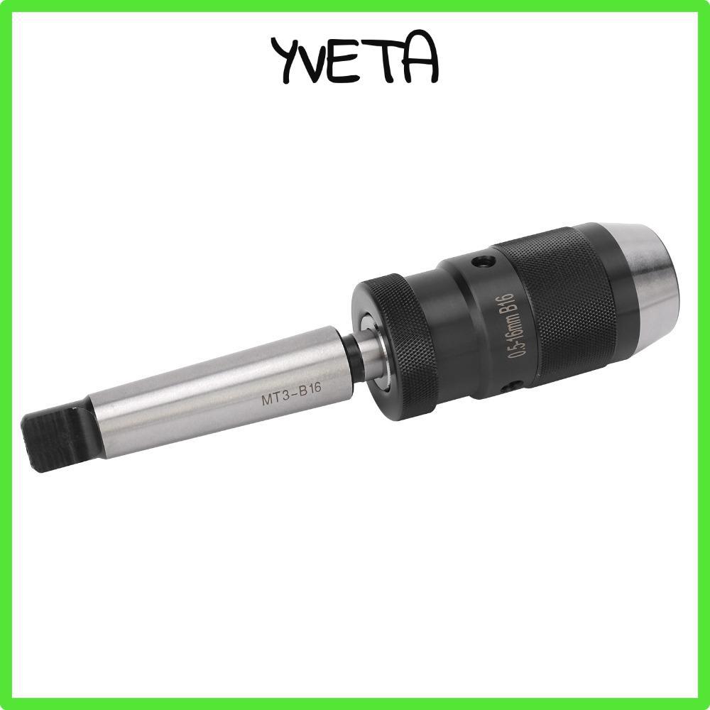 YVETA Keyless เจาะ Chuck, Morse Taper MT3 Tapered Mandrel MK3 Quick Release Drill Chuck, Quick Relea
