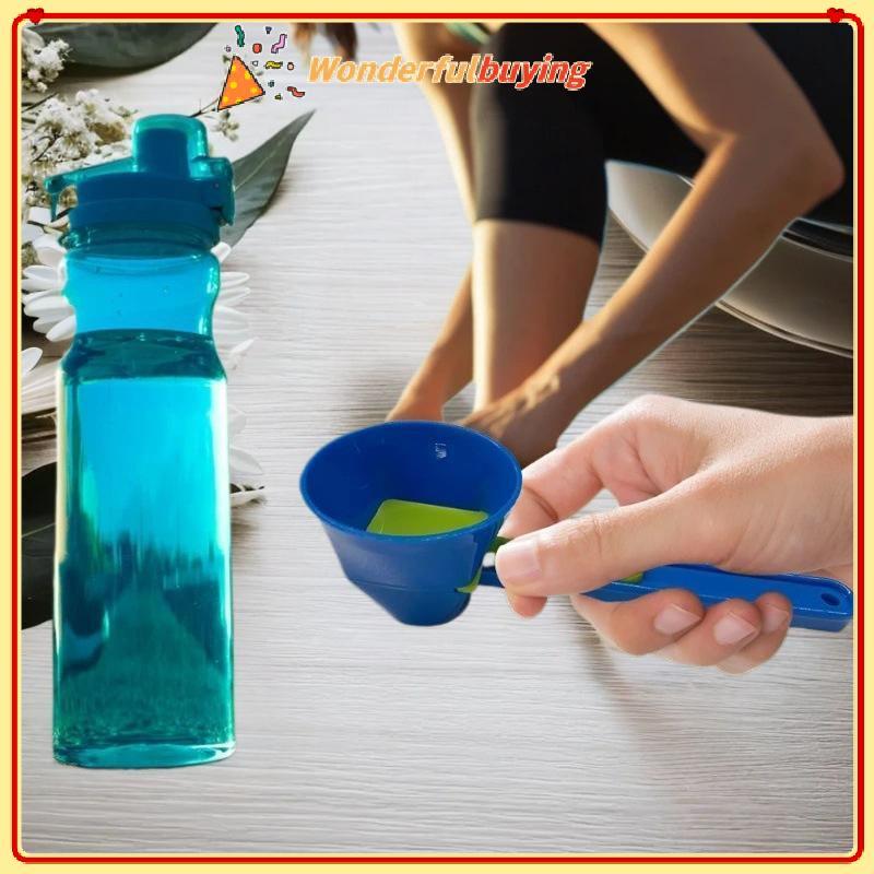 WBTH 2 ชิ้น Falling Coffee Scoop ช่องทางพลาสติกนํากลับมาใช้ใหม่เลื่อน Scoop ช่องทาง 2 In 1 การออกแบบ