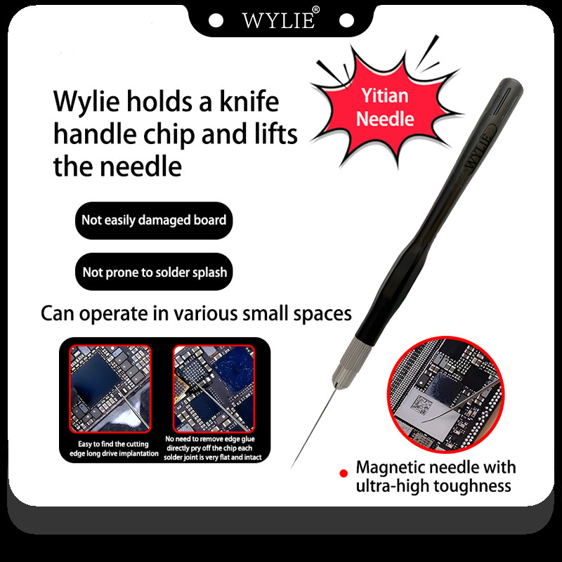 Wylie wl-207F Professional IC Pry เข็มชุดสําหรับที่แม่นยําชิป IC กําจัดโทรศัพท์มือถือซ่อมเครื่องมือ