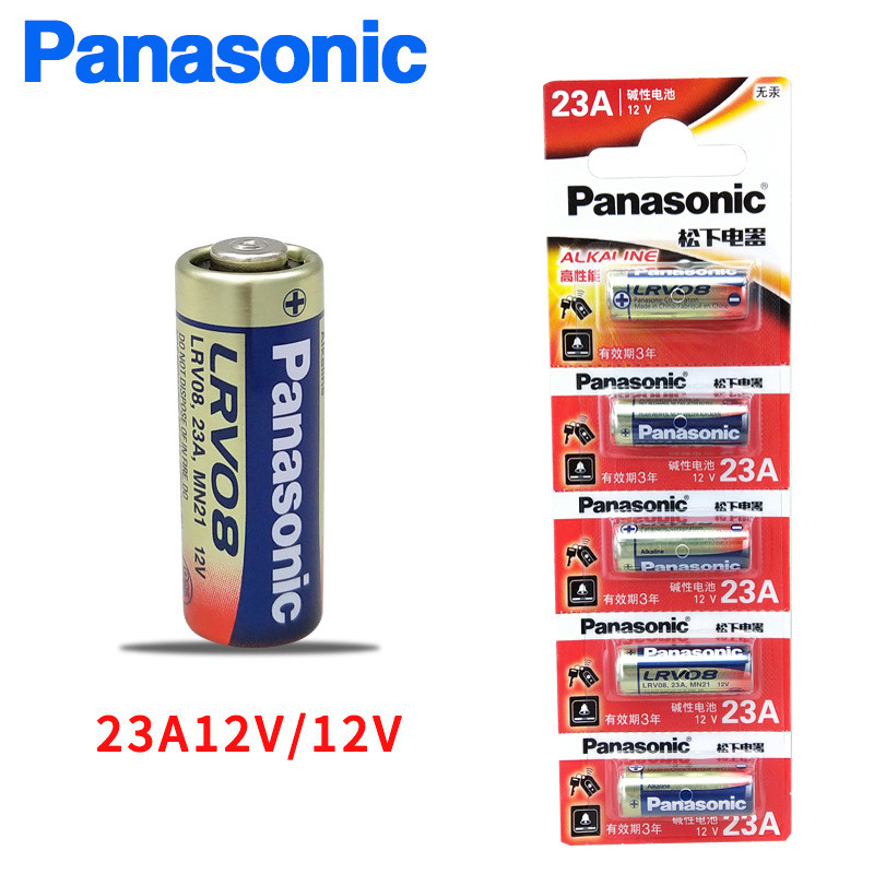 Panasonic 23A/27A รีโมทคอนโทรลอิเล็กทรอนิกส์ไร้สาย Anti-theft Roller ชัตเตอร์ประตูแฟลช Trigger 12V อ