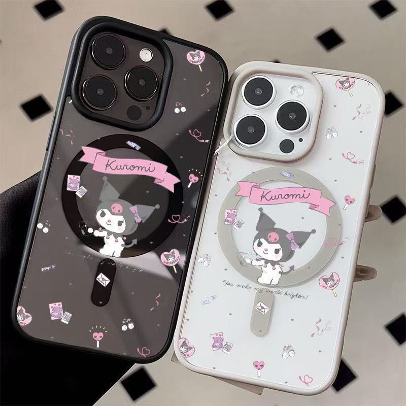 เคสโทรศัพท์ Kuromi ใช้ได้กับ iPhone 17Pro,16,15Plus,14,13ProMax,12 11 ดีไซน์แม่เหล็กคุณภาพสูง รหัสสินค้า ZTMSCX0409