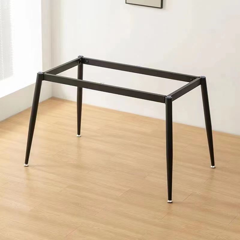 New Style Slate Iron Art Rental House Tempered Glass Rectangular Table Frame Wooden Board Marble Iro