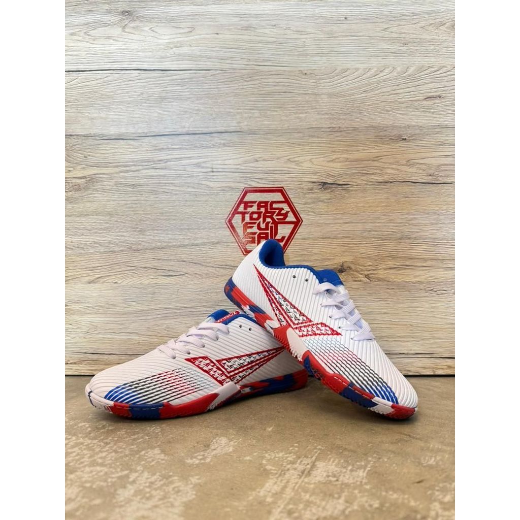 MERAH WINGZ WZ2010WR (สีขาว/แดง) รองเท้า FUTSAL
