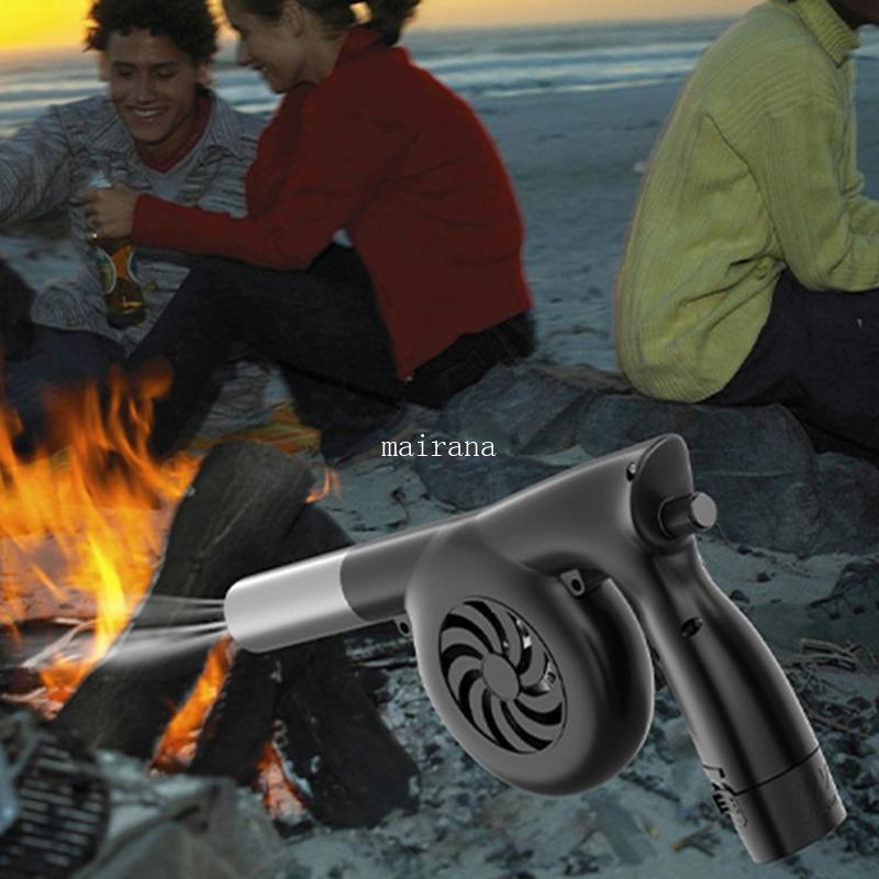 MT พัดลมบาร์บีคิวแบบพกพาย่าง Fire Air Blower 5000R 5000mA ชาร์จสําหรับ Fire