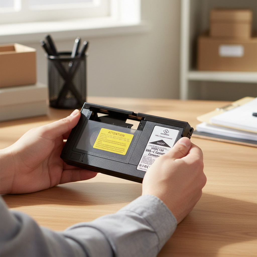 [MAGIDEAL] Vhs to Vhsc Cassette Converter Tape Converter Professional ประสิทธิภาพสูง
