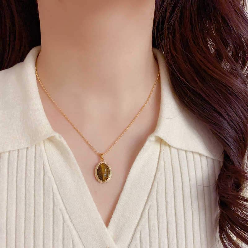 สร้อยคอจี้ตาเสือ Merad Zircon