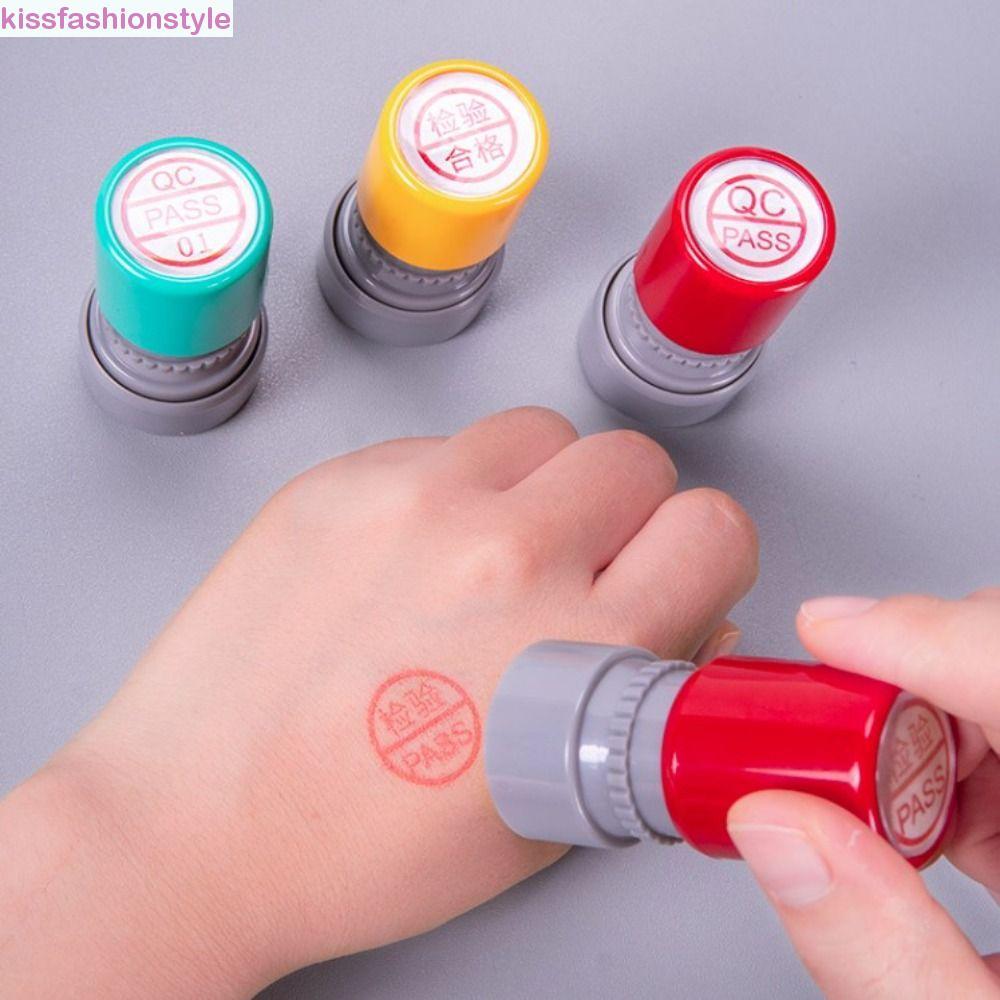 KISSFASHIONYLE QA QC Inspect Stamp, Self-Inking Time- Save Quality PASS Stamp, Portable IPQC IQC OQC