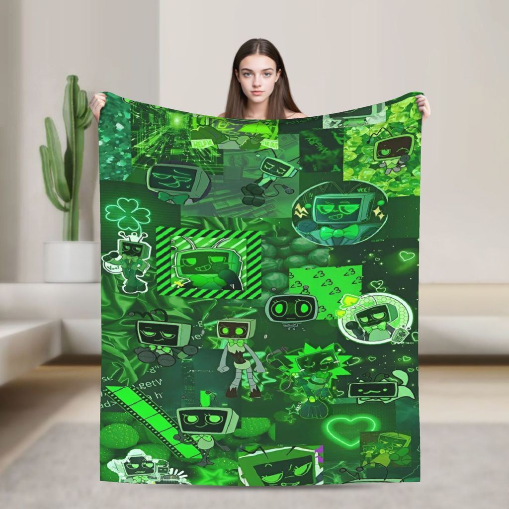 Dandys World Vee Fleece โยนผ้าห่ม Catoon ผ้าห่มสําหรับผ้าปูที่นอนสํานักงานน้ําหนักเบาพรมเตียง