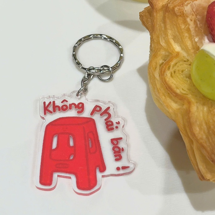 GIFT MESSAGE KEYCHAIN - CHAIR - ไม่พันกัน - ตกแต่งนกนางแอ่น