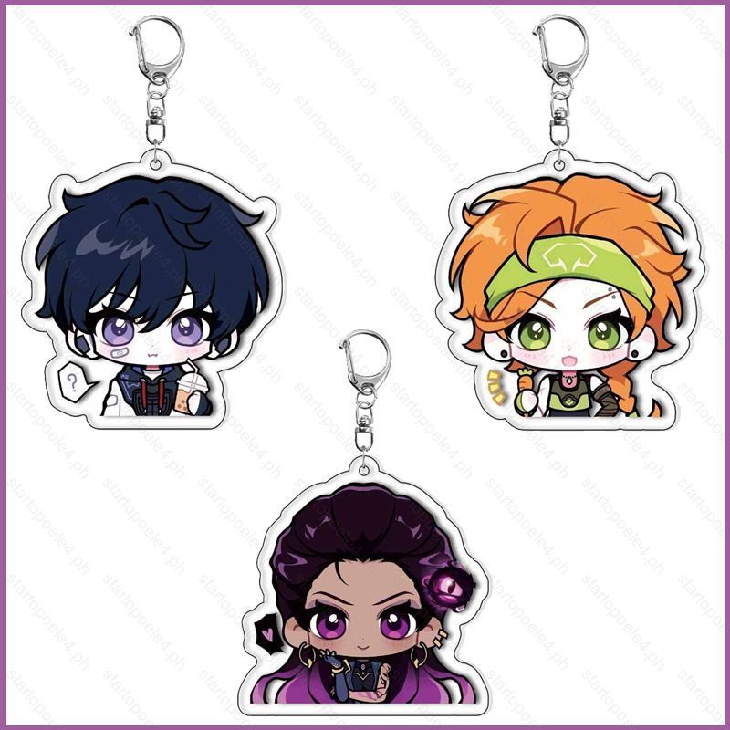 VALORANT พวงกุญแจอะคริลิค Cypher Clove จี้ Skye กระเป๋าอุปกรณ์เสริมเกมอะนิเมะอุปกรณ์ต่อพ่วง
