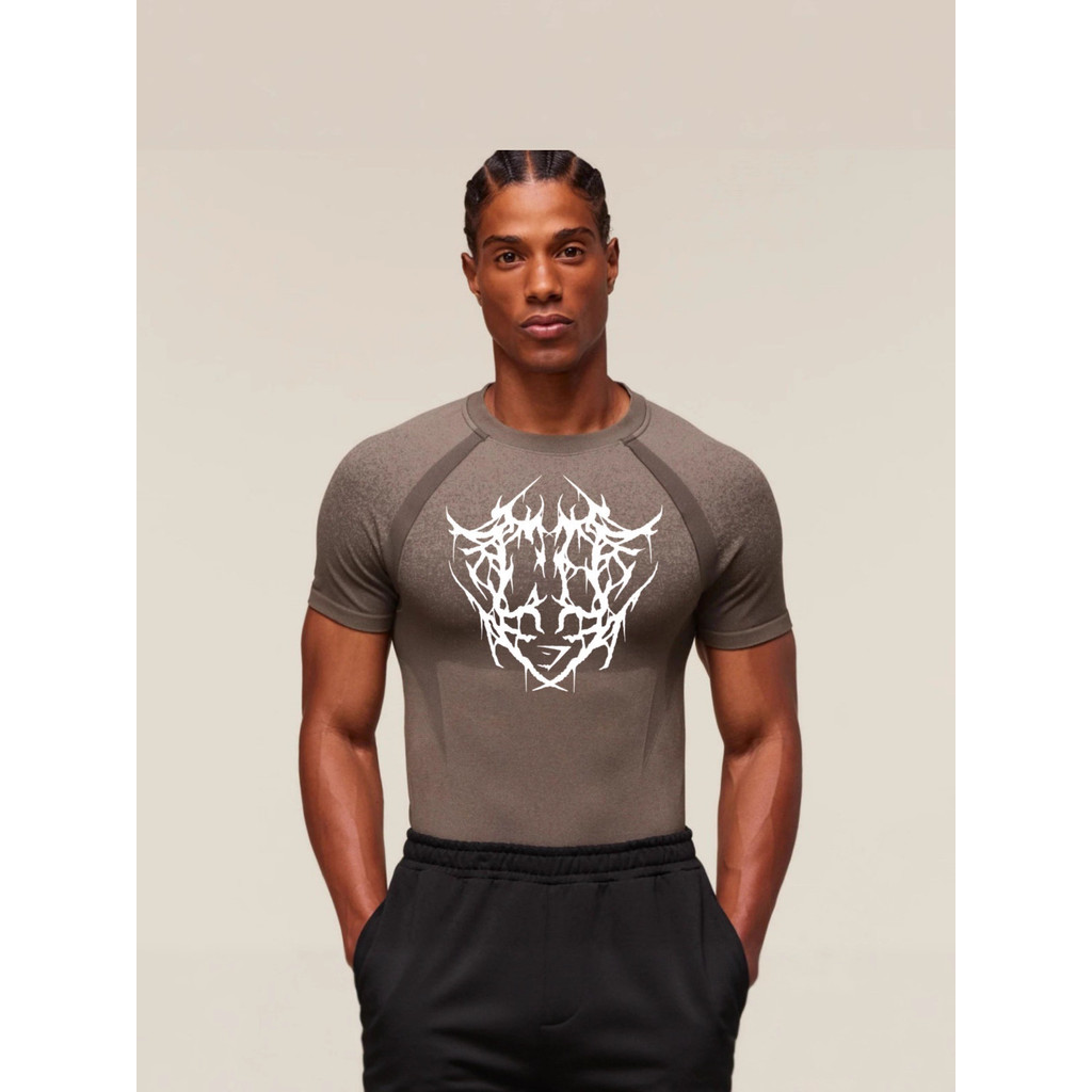 gymshark New Short Sleeve Shark Fitness Clothing for Men T Shirt sports fitness quick-dry compressio