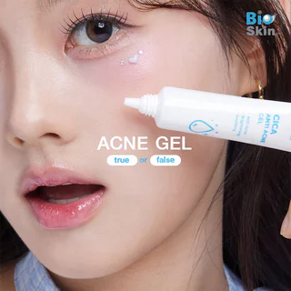 Bioskin Cica Anti Acne Gel 15g เจลแต้มสิว ไบโอสกิน ลดการอักเสบของสิวอย่างตรงจุด.