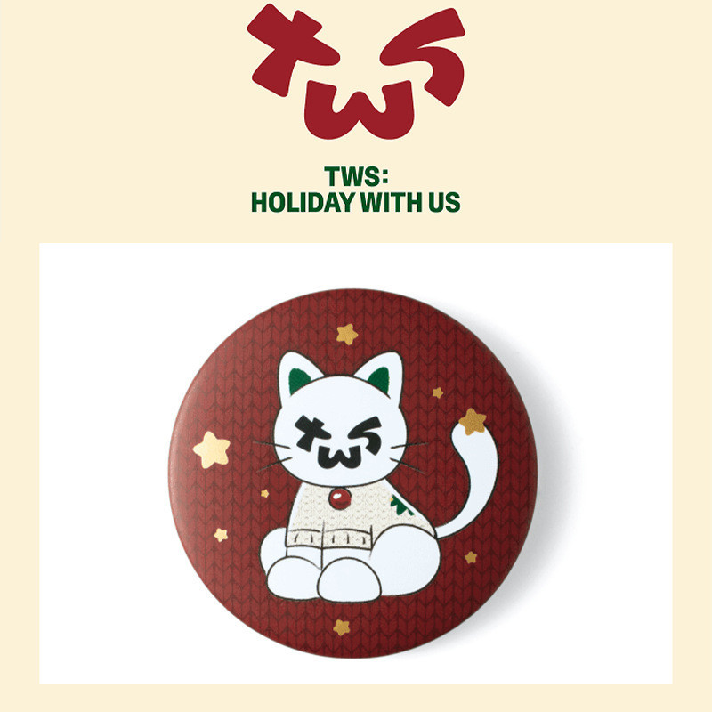 TWS HOLIDAY พร้อมจี้กระเป๋าพวงกุญแจกระจกป้าย US KPOP