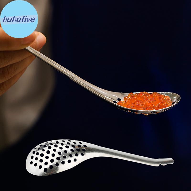 HAHA 56 หลุมช้อนคาเวียร์ที่มีประโยชน์ครัวทําอาหาร Gadgets กระชอนไข่แดง TH