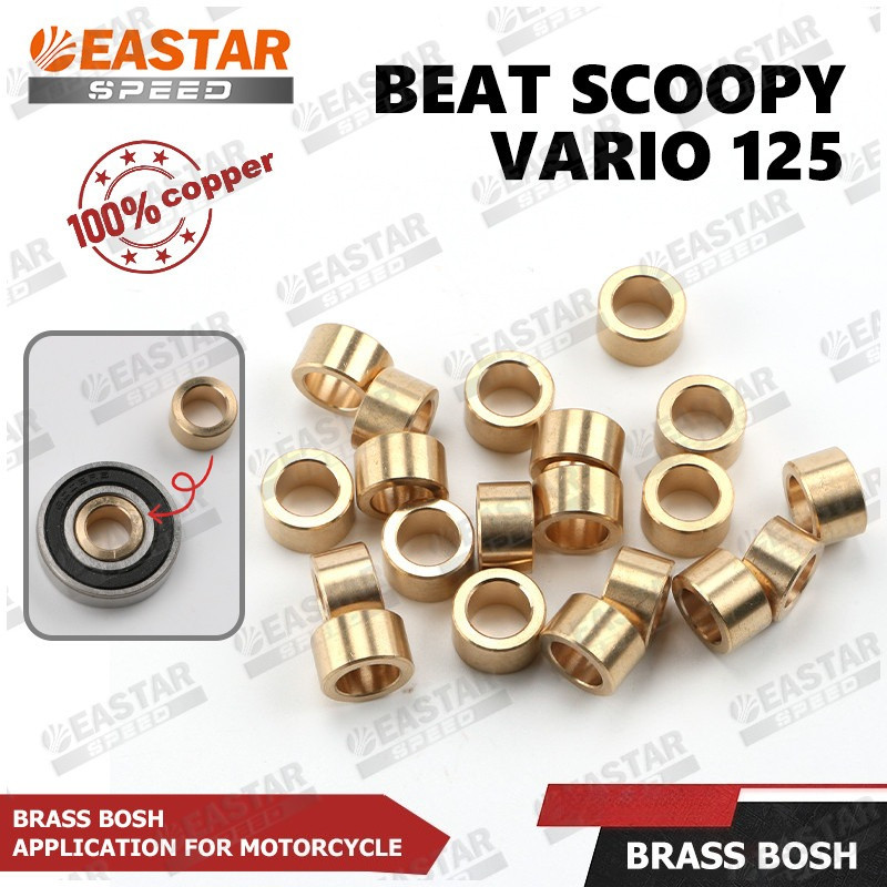 Bos Bosh Bearing 6002 Brass Laker Bosh บล็อกทองเหลือง Cvt Vario Beat Scoopy，1pcs
