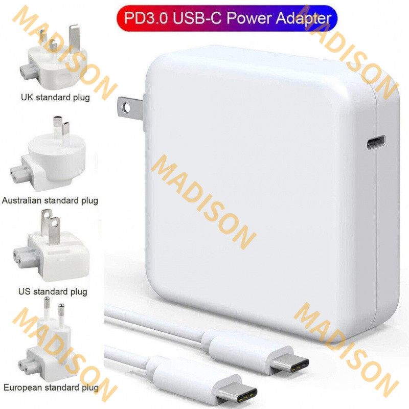2M C ถึง C 30W 61W 87W 96W USB C Type-C อะแดปเตอร์ AC สําหรับ MacBook Air Pro