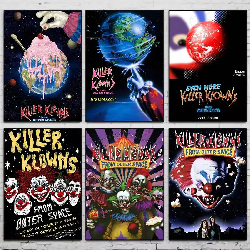 ภาพยนตร์ K-Killer Kllowns จากด้านนอกโปสเตอร์คุณภาพสูงหอพักห้องนั่งเล่นความงามผนังตกแต่งภาพวาดของขวัญ