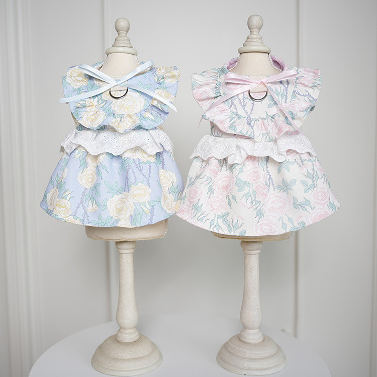 Pawsfun Pet Pink Dress Skirt Dog Elegant Princess Dress