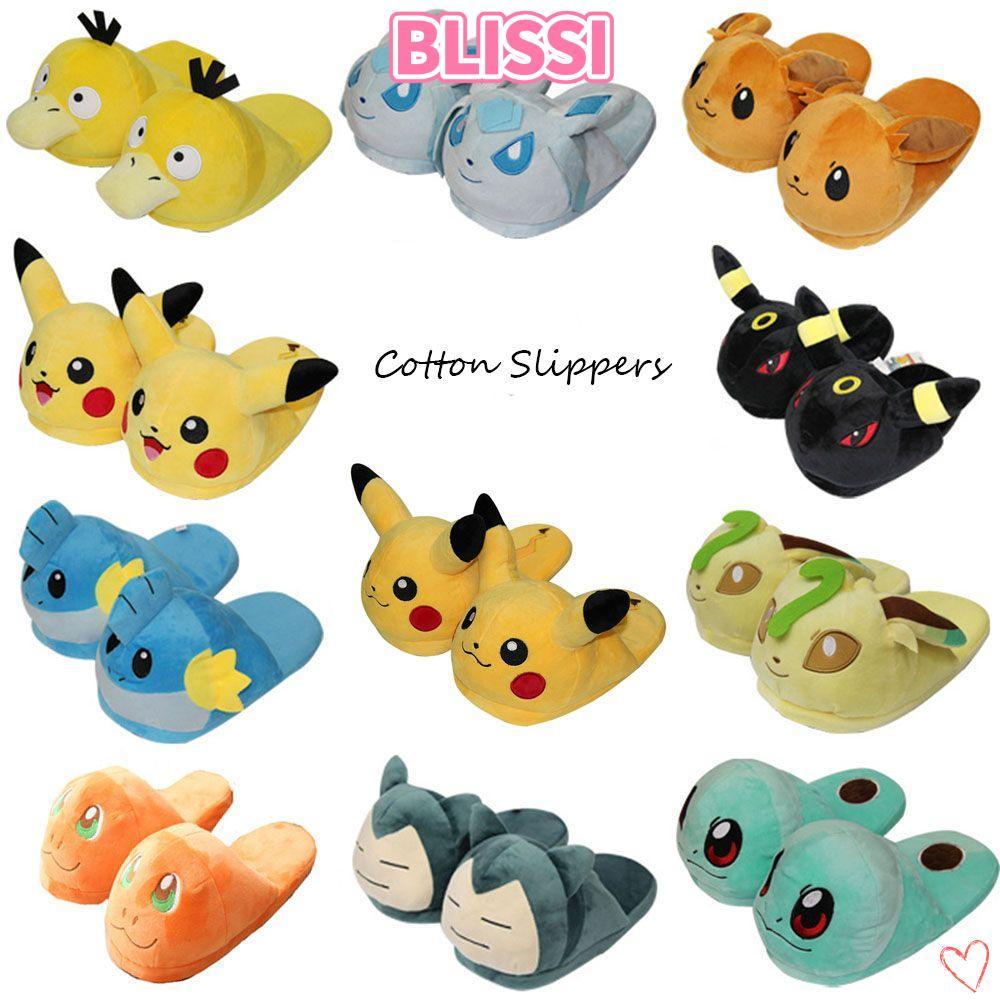 รองเท้าแตะผ้าฝ้าย Mudkip Plushie สไตล์อบอุ่น สำหรับฤดูหนาว และยังเหมาะเป็นของขวัญ