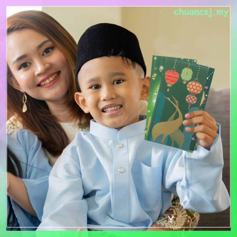 18 ชิ้น Eid Mubarak ซองจดหมาย Eid Mubarak เงินกระเป๋า Eid Mubarak Eid Mubarak Party Supplies chuancs