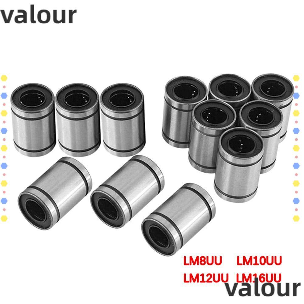VALOUR Bushing Steel สําหรับเครื่องพิมพ์ CNC Part ทนทาน LM3UU LM4UU LM5UU LM6UU