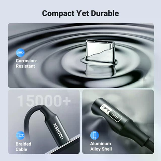 UGREEN ตัวแปลงหูฟัง Type C ถึง 3.5 มม.AUX อะแดปเตอร์สายเคเบิลชิป DAC การ์ดเสียงสําหรับโทรศัพท์ Type C