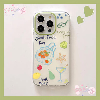 เคสไอโฟน 15 สำหรับIPhone 17 11 13 15 Air 16 14 12 Pro Max 15 14 16 Plus น่ารัก ตลาดนัดผลไม้เปรี้ยวหวาน IMD ปกใหม่