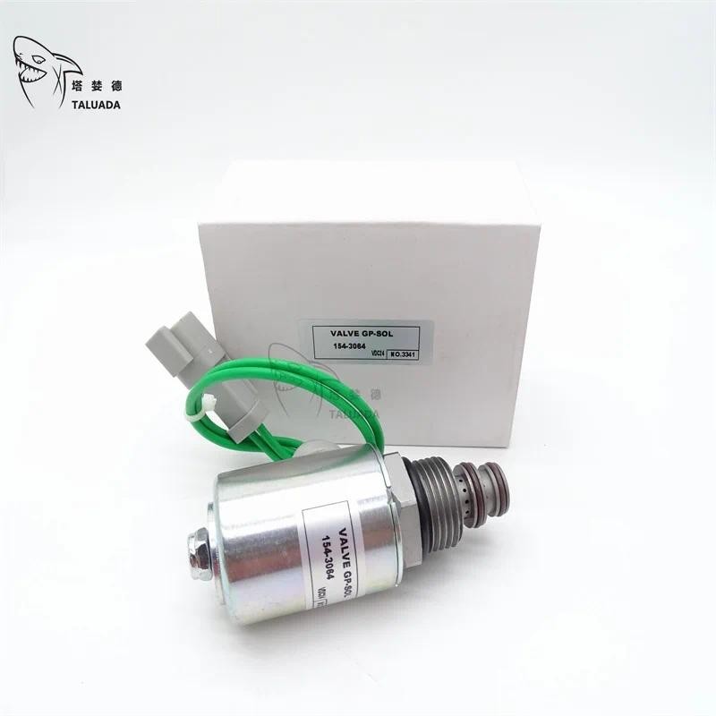 สําหรับแมวโซลินอยด์วาล์ว E120H E120K 135H E165H 140H E140K 143H 14H 120H Excavator Loader Solenoid ว