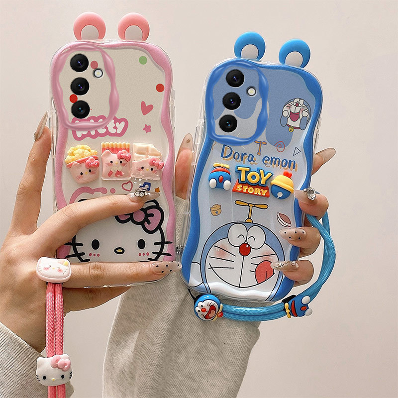 เคส Samsung A17 มีหู เคสโทรศัพท์ซิลิโคนอ่อนนุ่ม TPU การ์ตูน