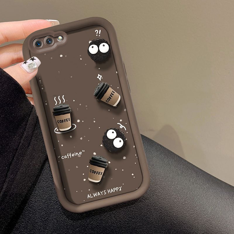 เคส oppo a3s เคส oppo a12e ถ้วยกาแฟ เคสโทรศัพท์ป้องกันการตก - รูปที่ 3