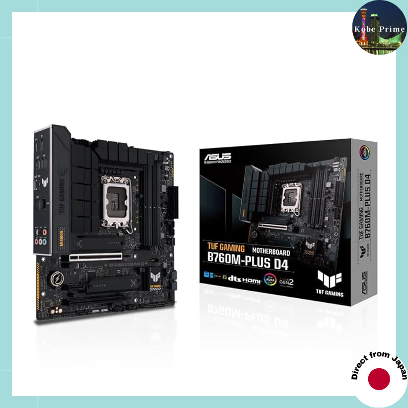ASUS TUF GAMING B760M-PLUS D4 Motherboard with LGA1700 B760 DDR4 mATX, compatible with Intel 14th, 1
