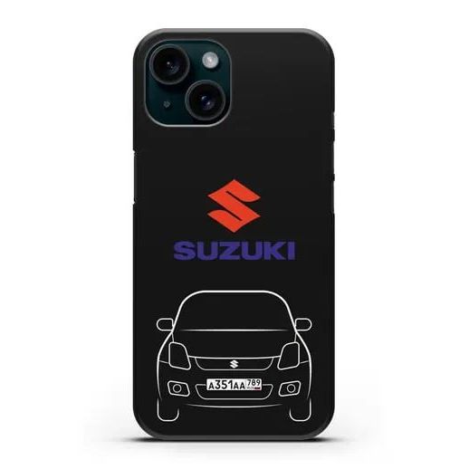 Suzuki Black Logo Hd Printing เคส IPhone Cover Shell IP 17 16 Pro Max Plus X XR 7