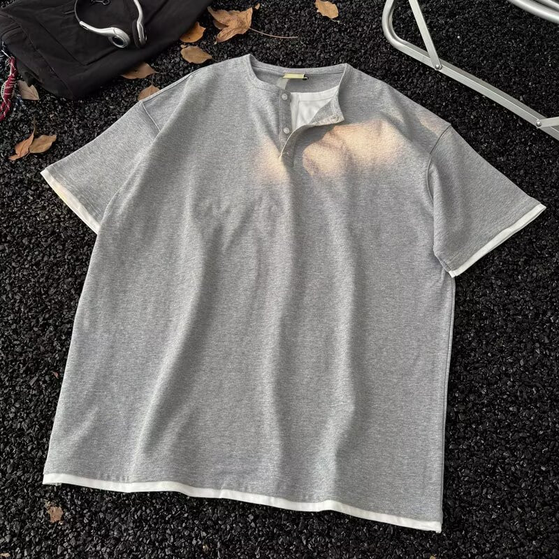 EERSHENSHI เสื้อยืดคอกลมแขนสั้น ออกแบบใหม่สำหรับวัยรุ่นในฤดูร้อน - รูปที่ 4