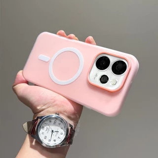 เคส OPPO Reno 16 15 14 16F 15F 14F 5G เคส OPPO Reno 14 15 16 Pro 5G Pro Max 5G เคส แบบแม่เหล็ก สีสันสดใส กันกระแทก 2 ใน 1 ผิวด้านเหมือนฟิล์ม DIY ใส่การ์ดได้ง่าย เคสป้องกันรอยนิ้วมือ