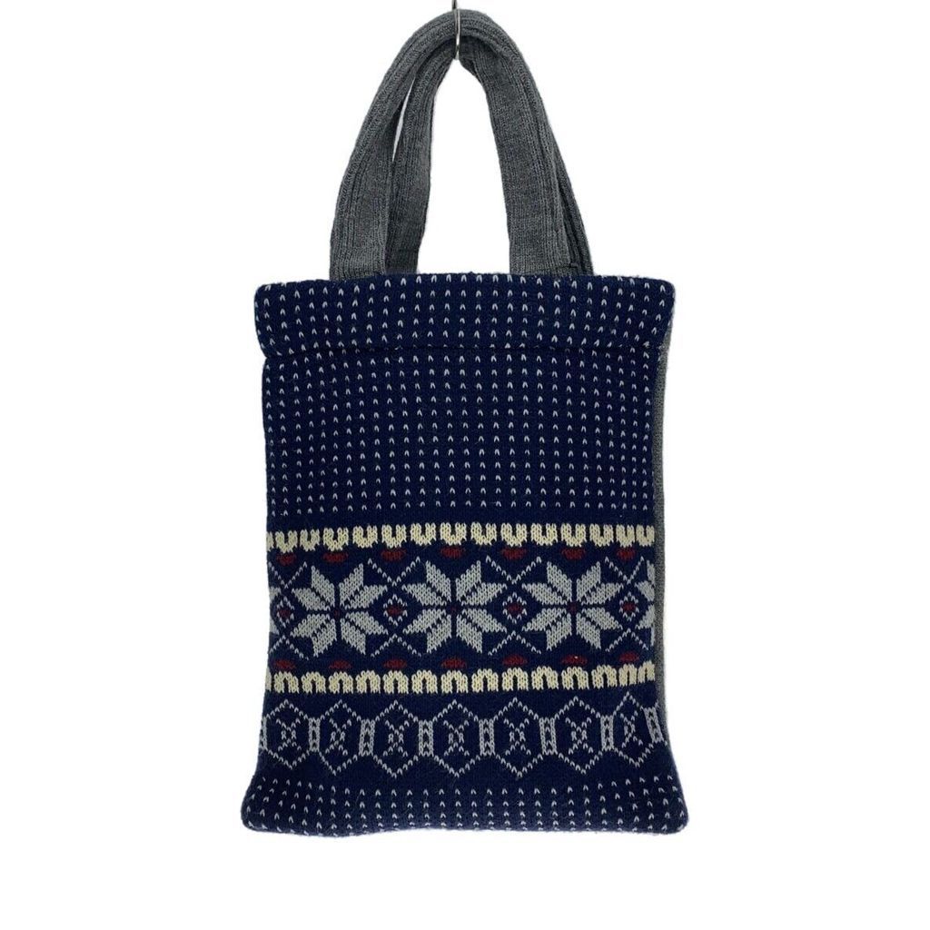 COMME DES GARCONS Tote Bag Purse BIOTOP acrylic GRY overall pattern FN-K 201 Direct from Japan Secon