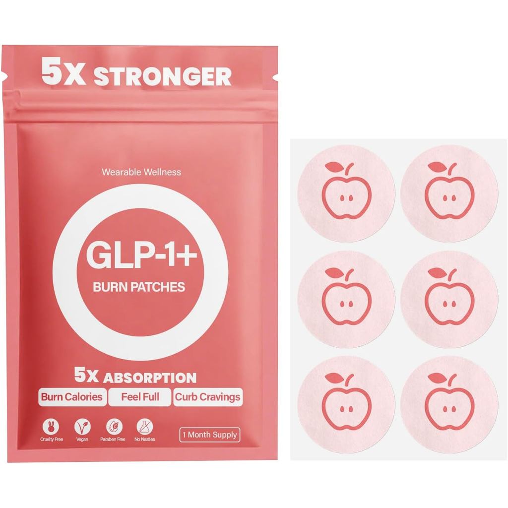 GLP-1แพทช์,5XMorePotentFormula,12-Hour Long-Lasting Support–เหมาะสําหรับMen&WomensBodyCare,EnhancedG