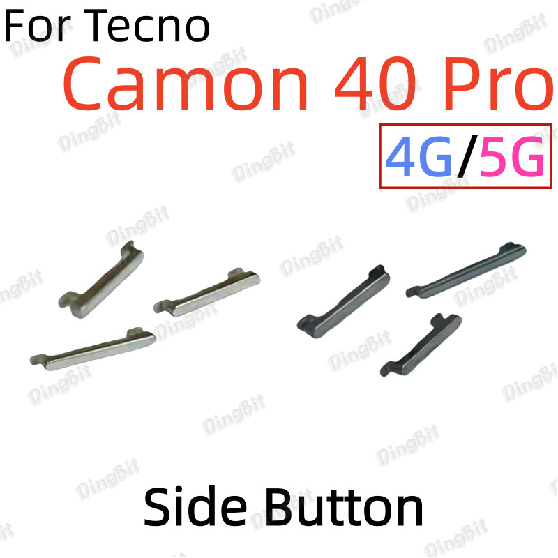 สําหรับ Tecno Camon 40 Pro 5G CM7 สวิทช์เปิด Off Volume Up Down ปุ่ม Flex สาย ON OFF ด้านข้าง Key เอาต์พุตริบบิ้นอะไหล่ซ่อมโทรศัพท์ติดตั้งเปลี่ยน