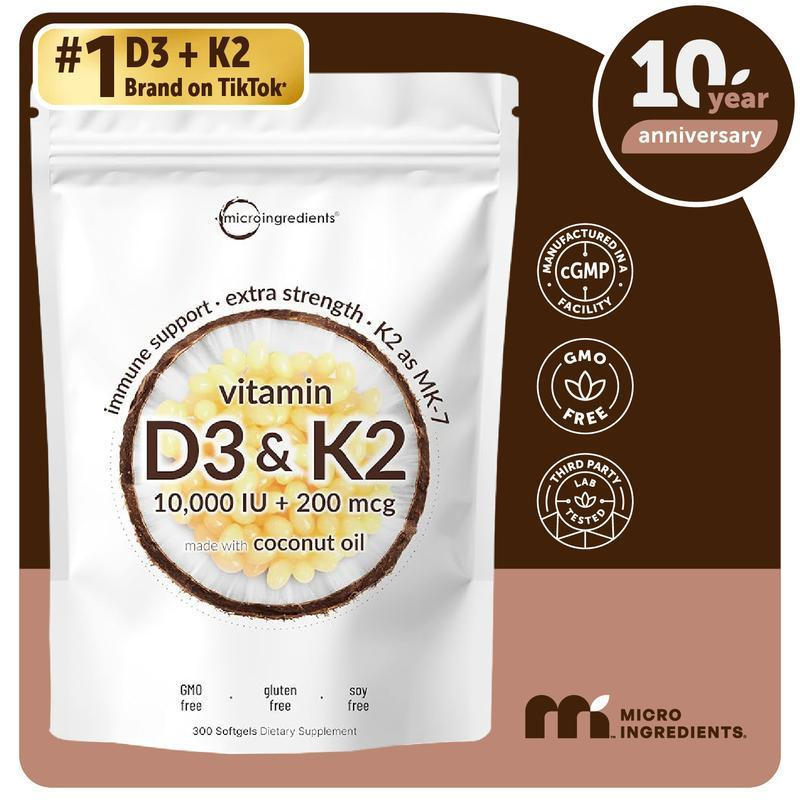 วิตามิน D3K2 แคปซูลนิ่ม Trace Elements
