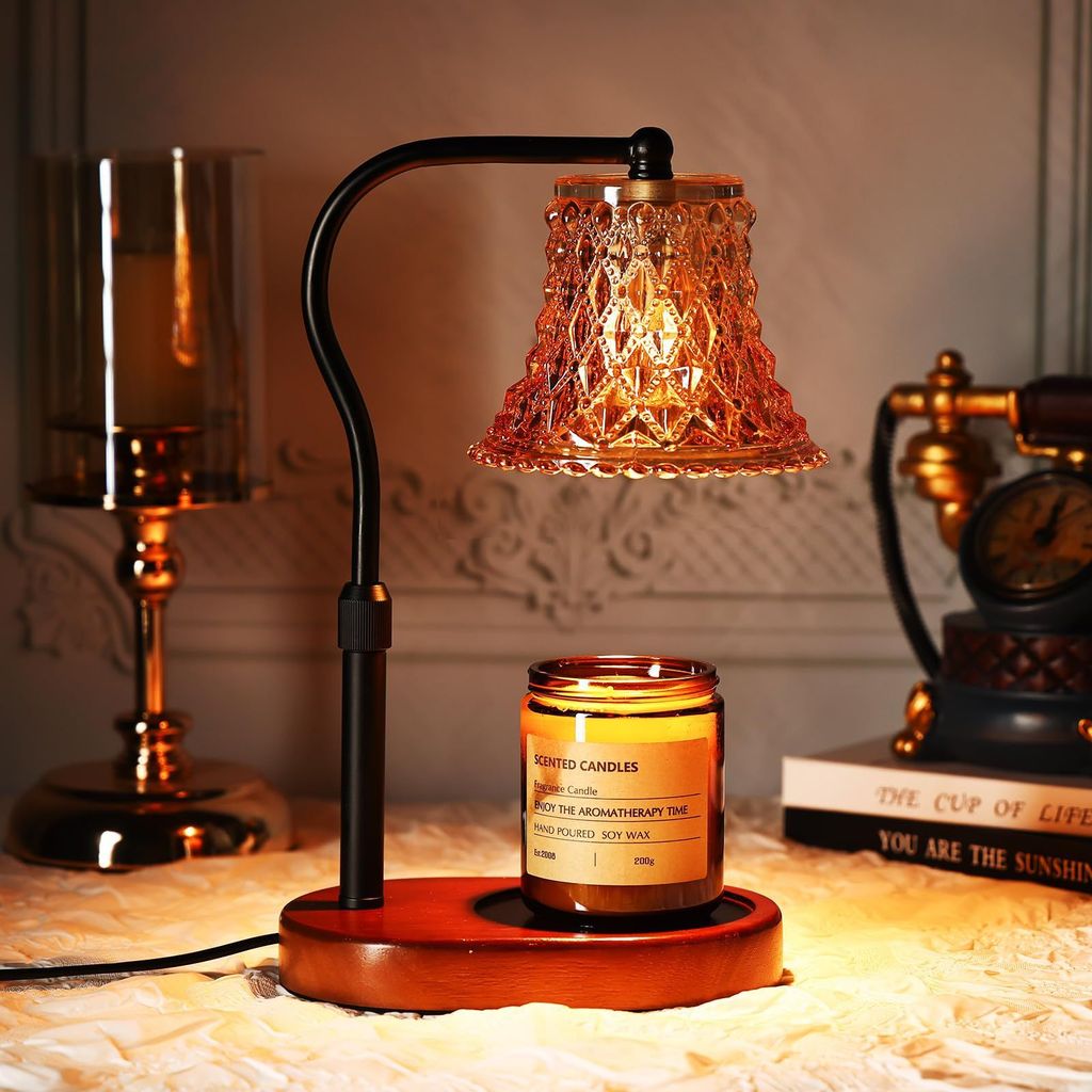 Lily of the Valley Aromatherapy Lamp, Wax Melting Lamp, American Retro Bedroom Bedside Lamp, Home De