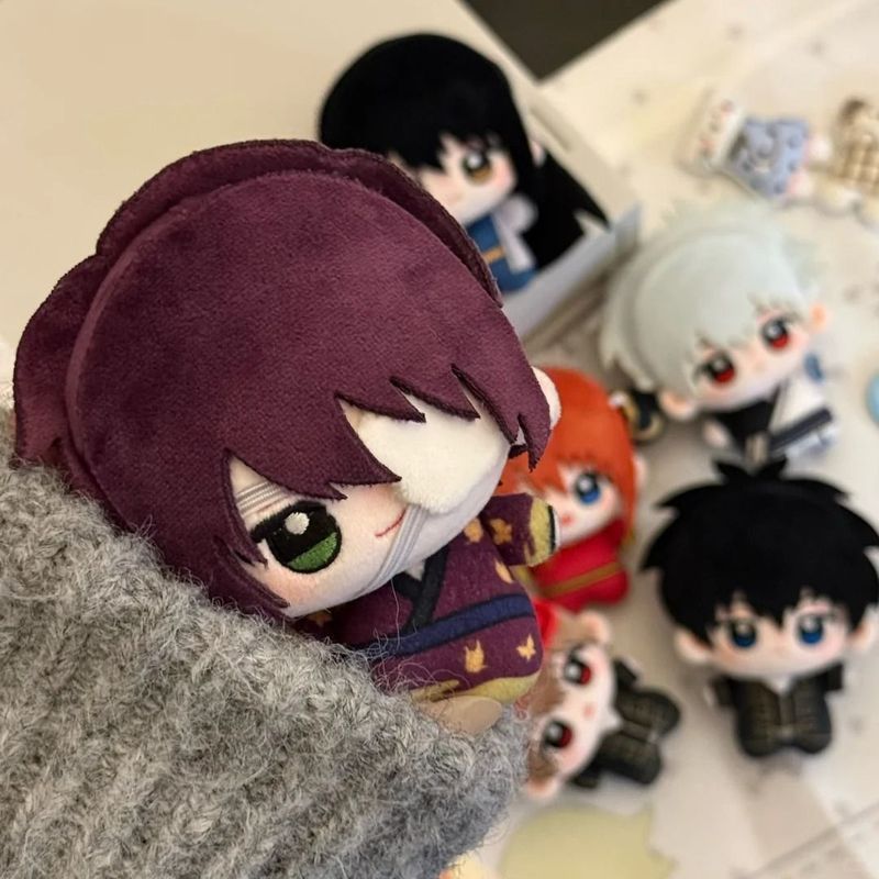 Gintama ตุ๊กตาตัวพิมพ์ของแท้ 10 ซม. Gintama Kagura Okita Sougo Katsura Kotaro Toho Takasugi 4.1. ทํา