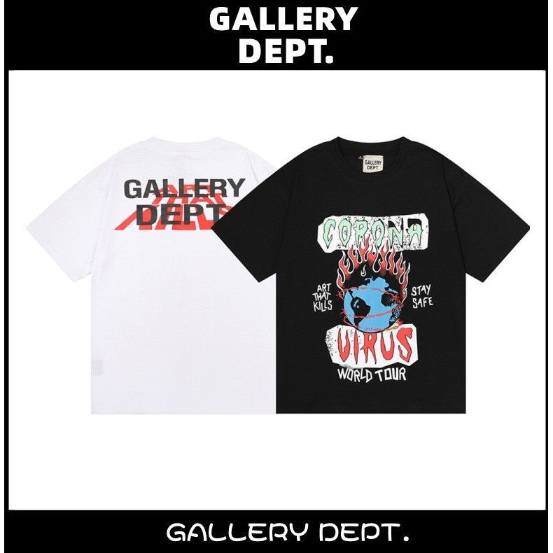 Gallery Dept กางเกงและเสื้อยืดแขนสั้น พิมพ์ลายกราฟฟิติ สำหรับทุกเพศ