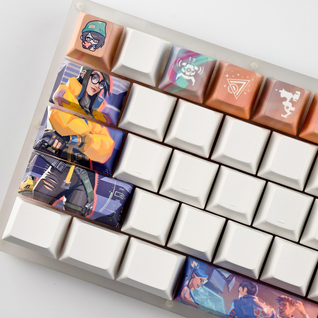 MAIMOOO Valorant Killjoy‌ Keycap PBT 12pcs Cherry Profile Wooting Mechanical Gaming Keycaps Dye Subl